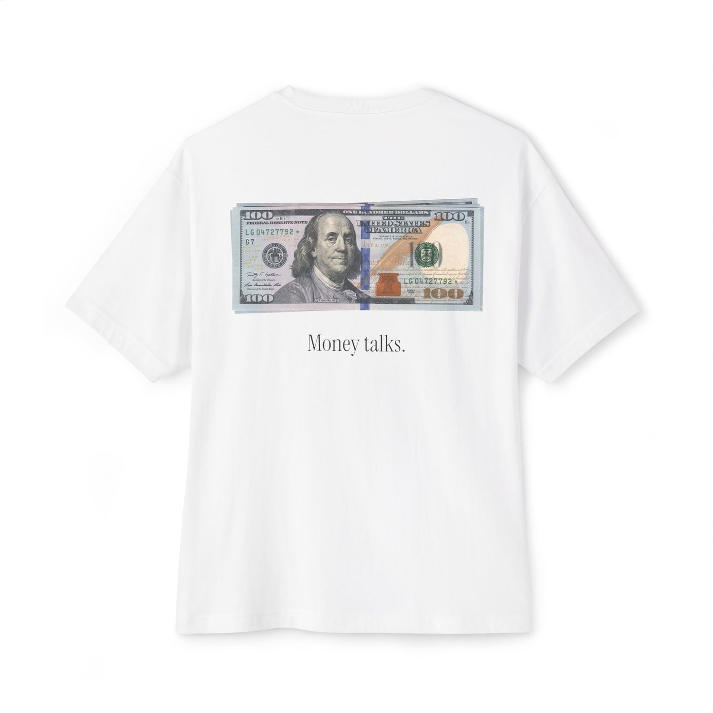 Classrich Money Talks Unisex Boxy Tee - Oversized Streetwear, Gift for Trendsetters, Casual Chic Look, Everyday Essentials, Comfort Fashion