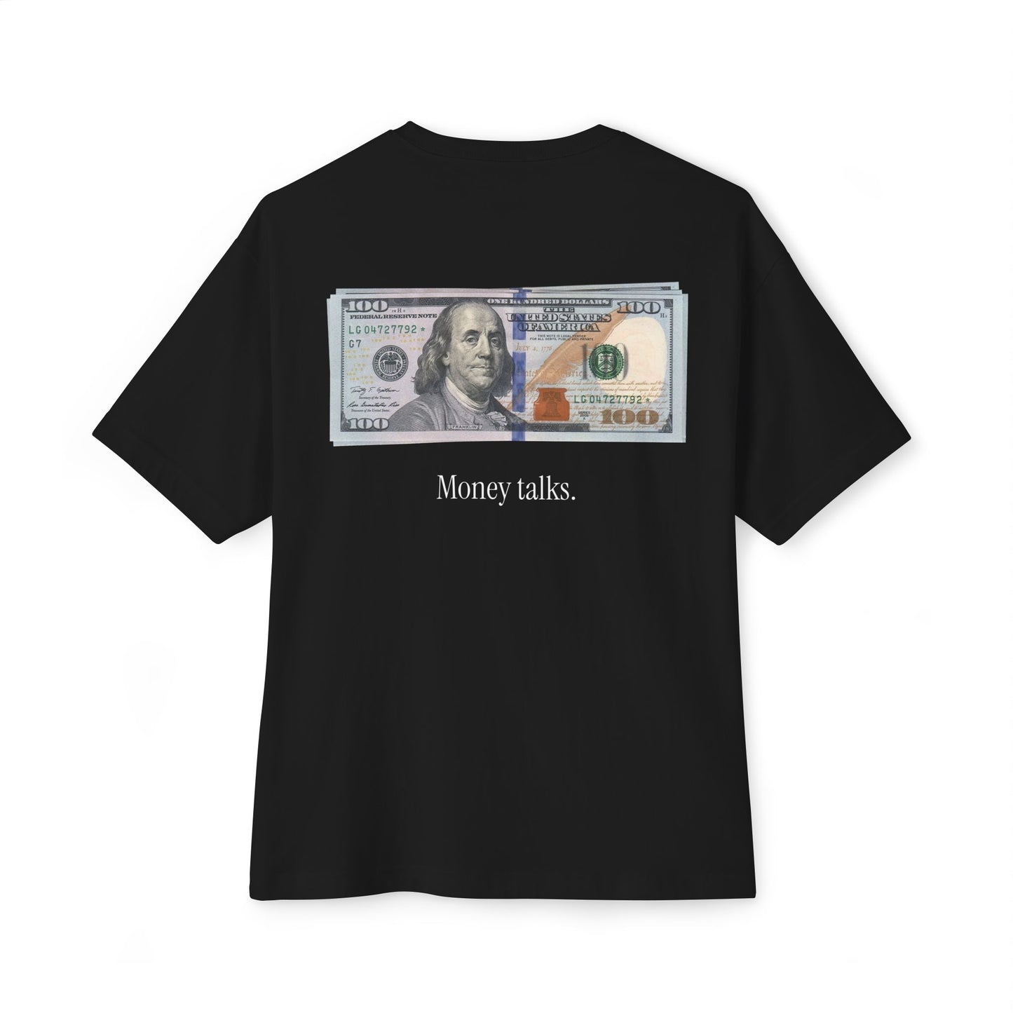 Classrich Money Talks Unisex Boxy Tee - Oversized Streetwear, Gift for Trendsetters, Casual Chic Look, Everyday Essentials, Comfort Fashion